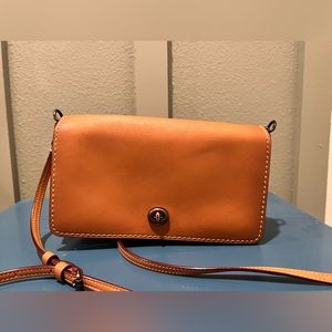 Coach Dinky Glovetanned leather crossbody bag saddle brown (FIRM on price)